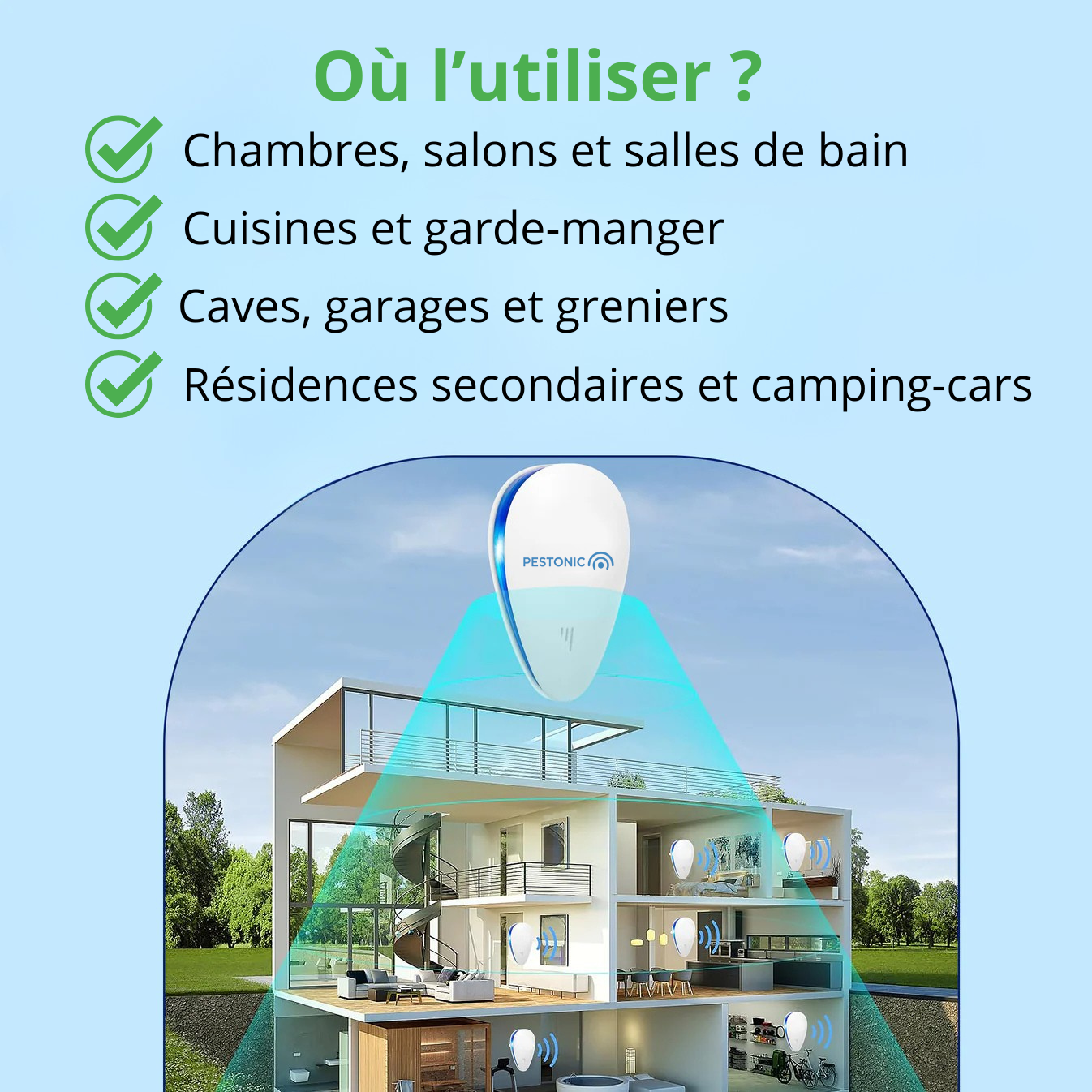 Dispositif antiparasites Pestonic